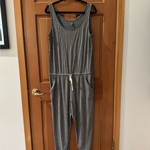 Aerie Charcoal Sleeveless Jumpsuit
